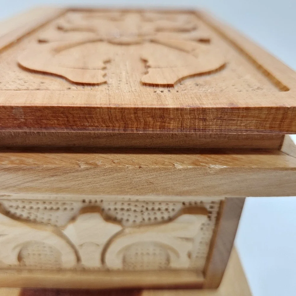 Handmade wooden secret